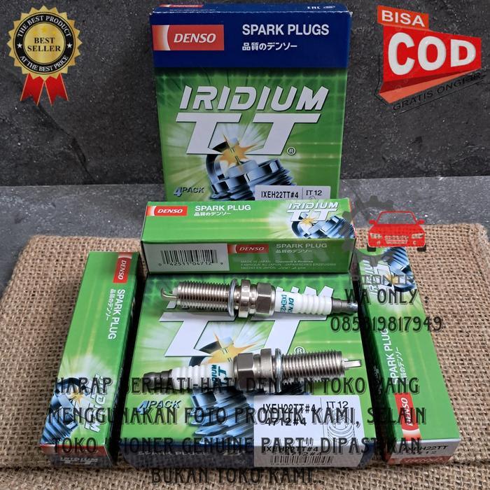DOUBLE IRIDIUM SPARK PLUG DENSO IXEH22TT AVANZA XENIA LIVINA JUKE ALPHARD
