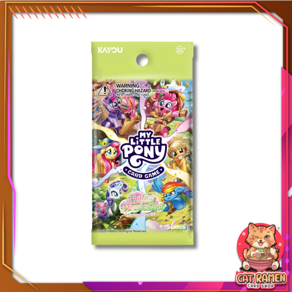 [ 1 ซอง ] My Little Pony Trading Card Game - Booster Pack 01 - Fantasy Wonderland Eng.Ver Kayou (p3)