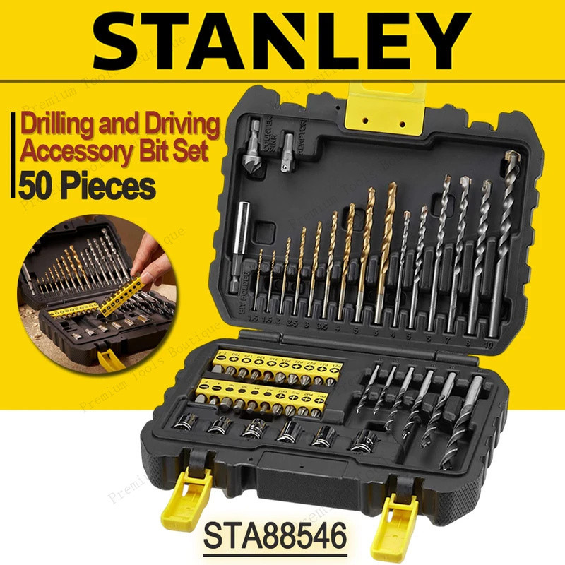STANLEY STA88546-A9 ชุดดอกสว่าน 50-in-1 แข็งแรง ทนทาน สำหรับซ่อมบำรุงทุกประเภท ราคา ถูกที่สุด ดีลบีเคเค รูปภาพหลัก