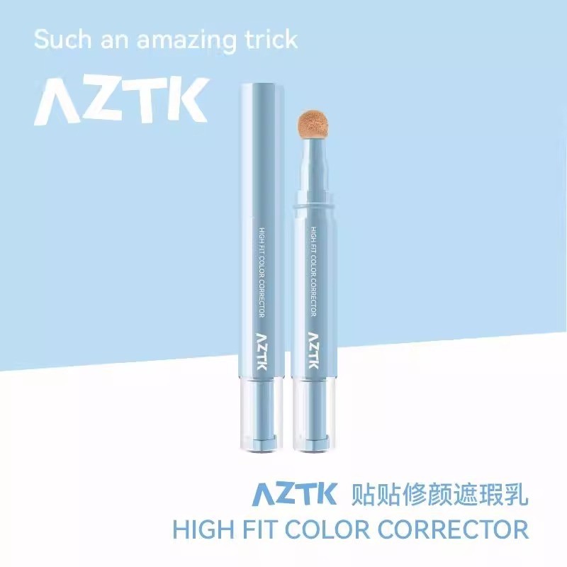 ปากกาคอนซีลเลอร์ AZTK เพิ่มความกระจ่างใสฉีกขาดฉีกขาดและครอบคลุมจุด