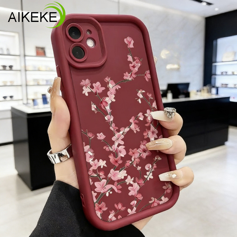Simple Peach Blossom สีทึบเคสโทรศัพท์สําหรับVivo V25E V25 V23 V23E V21 V21S V21E V20 V17 V15 Pro V11