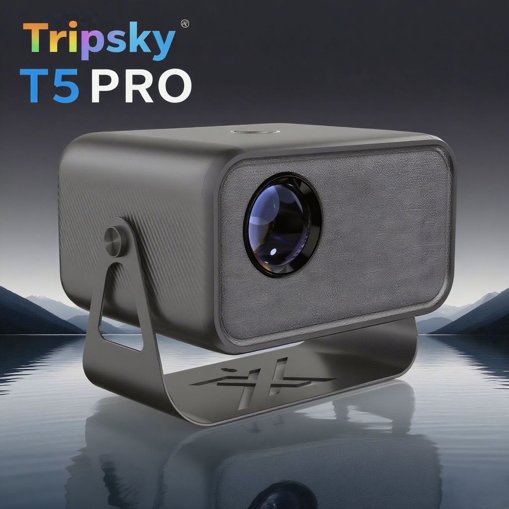 โปรเจคเตอร์ Office Conference Gimbal โปรเจคเตอร์โทรศัพท์มือถือโปรเจคเตอร์โฮมเธียเตอร์ 1080P สมาร์ทโป