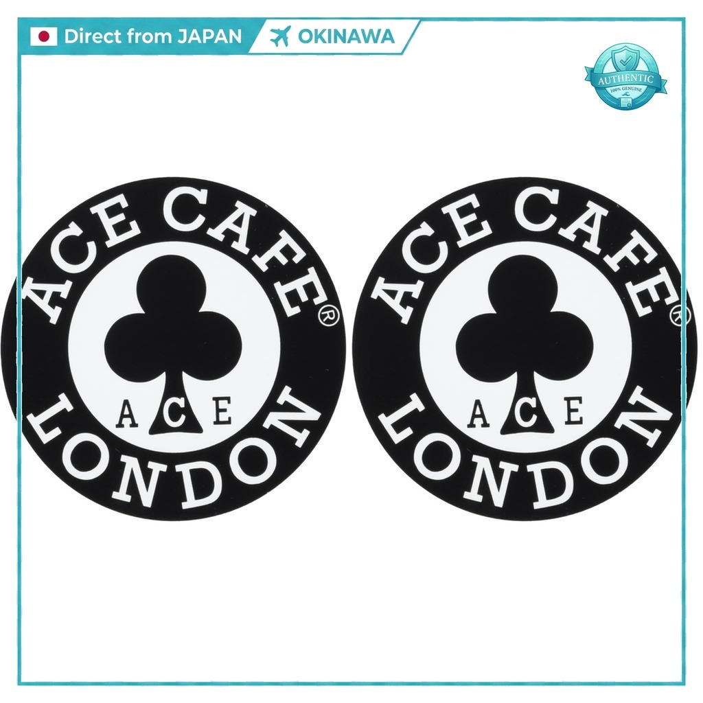 ACE CAFE LONDON Round Sticker ACE-N001DE | สติ๊กเกอร์กลม มอเตอร์ไซค์ | ของแท้ญี่ปุ่น