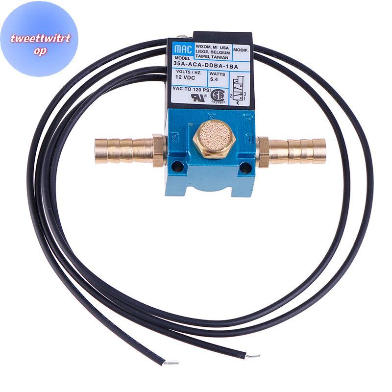 DOUSUN 1 ชุด MAC โซลินอยด์วาล์ว 1/8 35A-ACA-DDBA-1BA พร้อมเครื่องระงับเสียงทองเหลือง DC12V TH