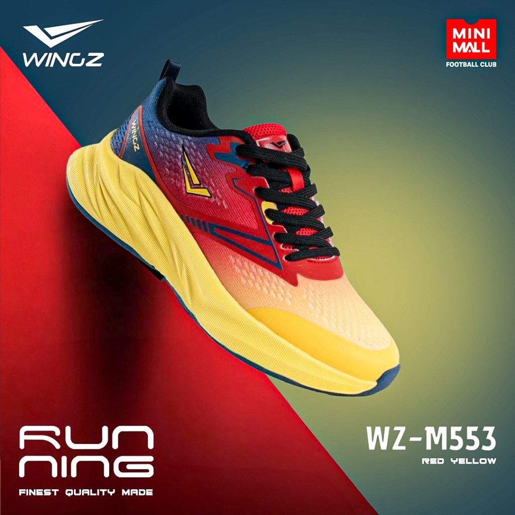COD รองเท้าวิ่งผู้ชาย WINGZ RUNNING WZ-M553 รองเท้าวิ่งผ้าตาข่าย น้ำหนักเบา ระบายอากาศได้เป็นอย่างดี