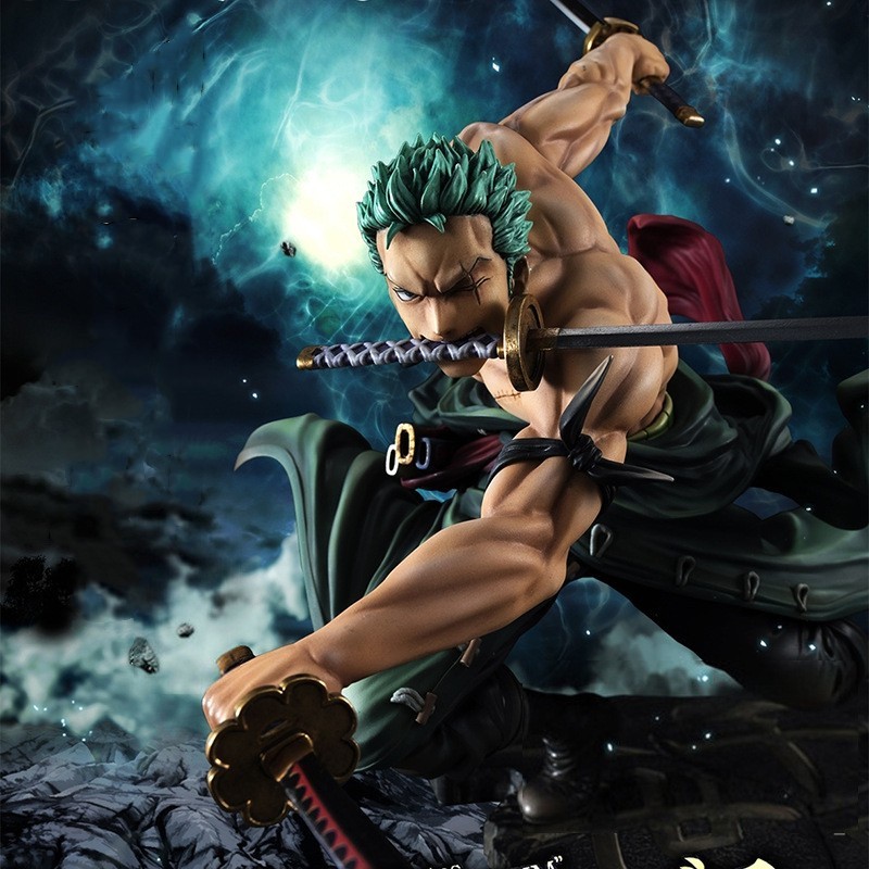 One Piece One Piece Three Thousand World Zoro Asura Three Sword Stream Small Mini รูป Zoro Action Fi