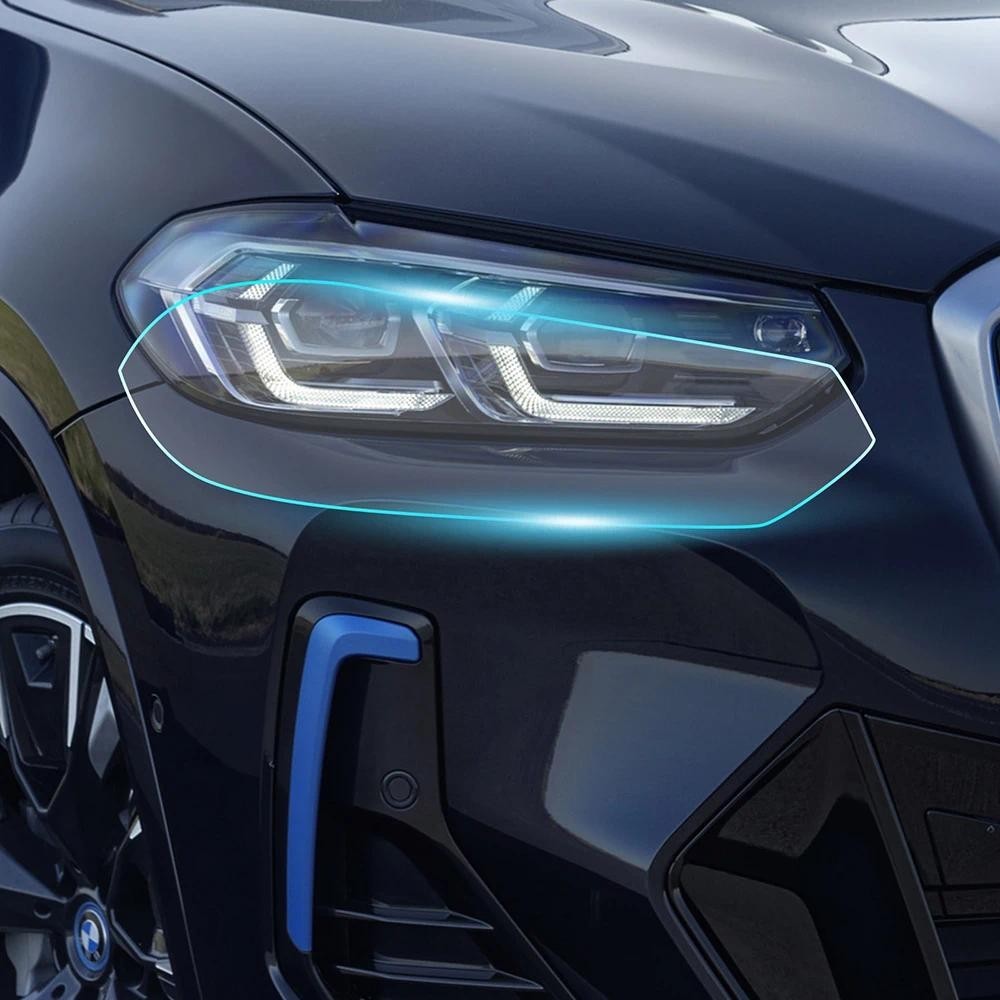 ไฟหน้ารถฟิล์มสําหรับ BMW IX3 M Sport 2022 2023 2024 TPU PPF อุปกรณ์เสริม Anti-Scratch Precut สีป้องก