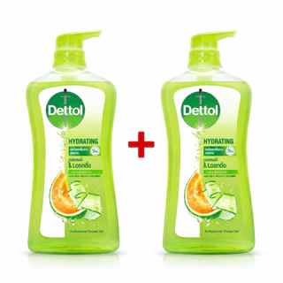 [แพ็ค1แถม1] Dettol เดทตอล กลิ่นหอม ติดทนนาน อ่อนโยน ลดการสะสมของแบคทีเรีย ขวดปั๊ม 450-500มล.