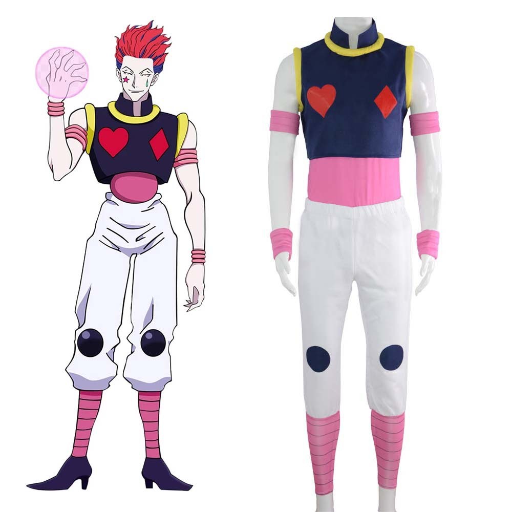 นักล่า Xsoka ประจำวัน cos เสื้อผ้า นักล่า Hisoka การสวมบทบาทในอนิเมะ cosplay เสื้อผ้ามีในสต็อก batem