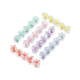 20-50ชิ้น ลูกปัดดอกไม้ใส (12.5mm) อะคริลิค สําหรับทําเครื่องประดับ สร้อยคอ สร้อยข้อมือ DIY