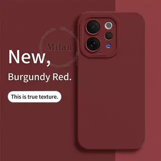 เคสซิลิโคนเหลวแบบเต็มหน้าจอสำหรับ Vivo V70 และ V60 เคสป้องกันโทรศัพท์แบบนุ่ม กันกระแทก ให้สัมผัสเหมือนผิวหนัง
