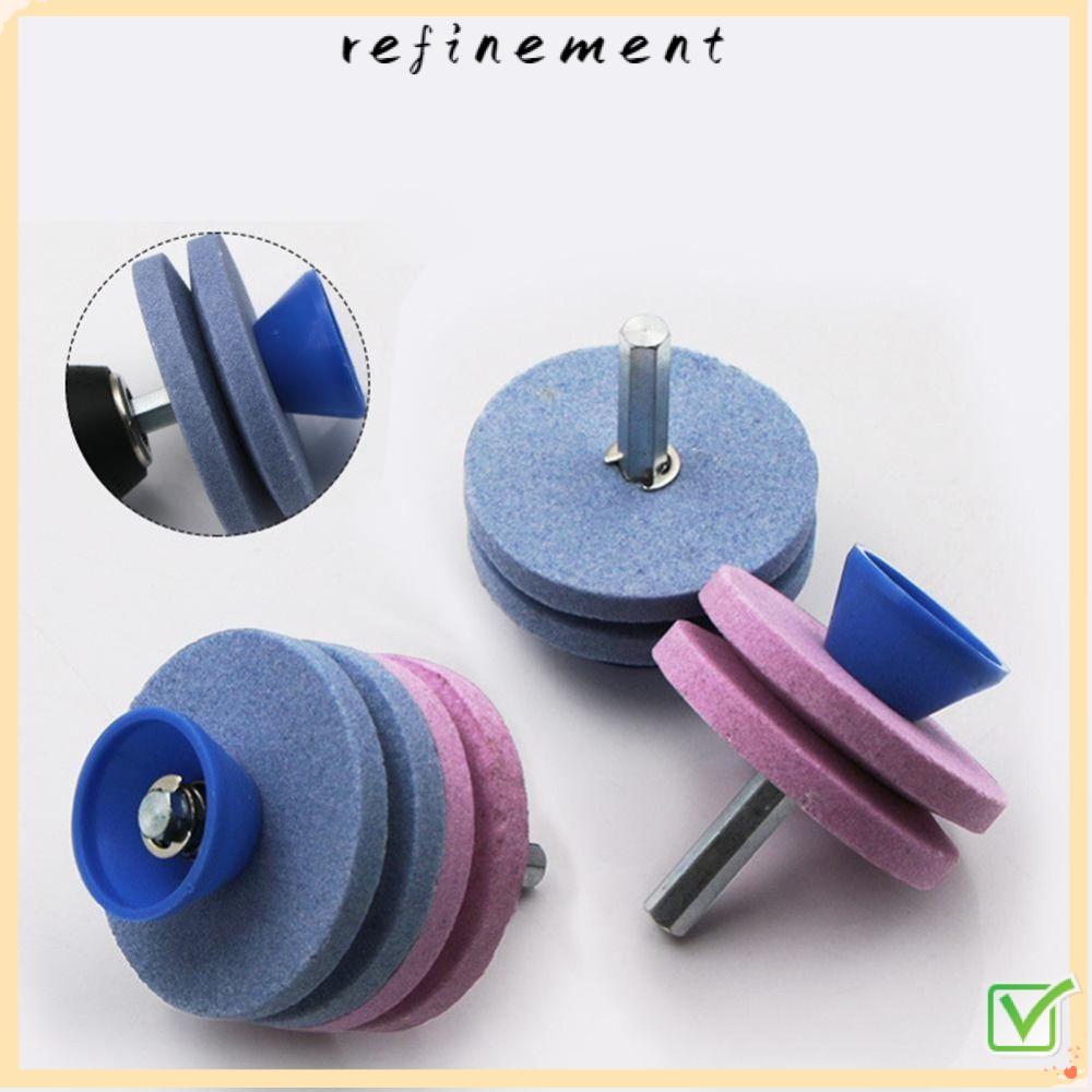 REFINEMENT Wheel Stone Sharpener Drill, ทนต่ออุณหภูมิสูงใช้งานง่ายเครื่องเหลาใบมีดโง่, ความแข็งสูง Universal ไม่เกิดความเสียหายง่ายหินเจียร