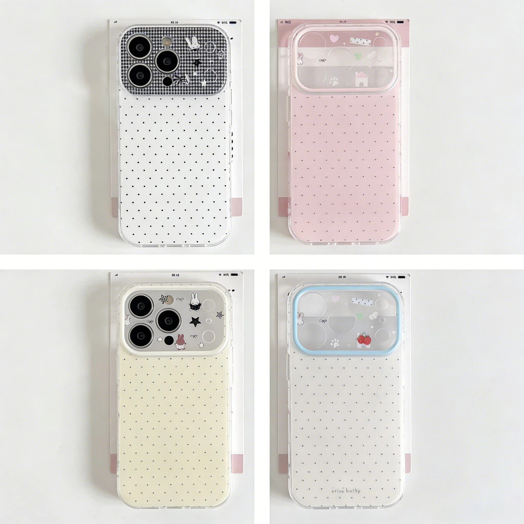 🔥SUN ส่งจากไทย🔥เคสไอโฟน17 โปร่งใสลูกบุหรี่สีอ่อนน่ารัก สำหรับ iPhone 16 15 17 air 12 14 13 Pro Max 15 16 14 Plus