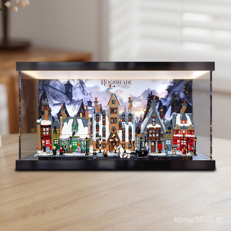 Model Village IXIY กล่องไฟ Harry Pottermo ที่ใช้งานได้ Huo กล่องเก็บ 76457 รูปทําเยอรมันป้องกันฝุ่นร