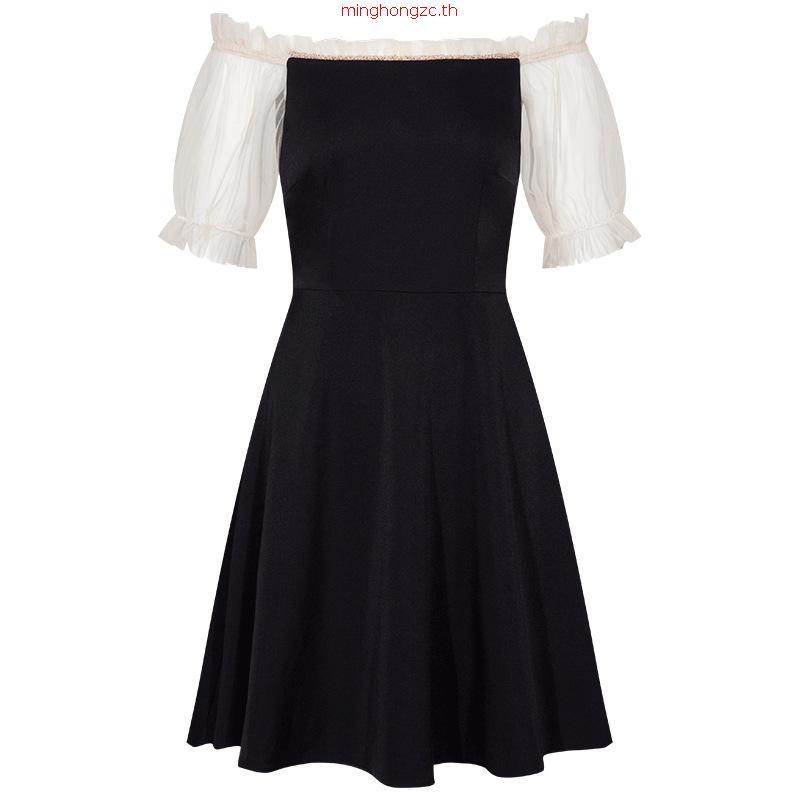 Jihyun ชุด Scuba Elegant เซ็กซี่ปาร์ตี้อาหารค่ํา Sabrina Bodycon Minimalist เกาหลี Chic Classy สไตล์