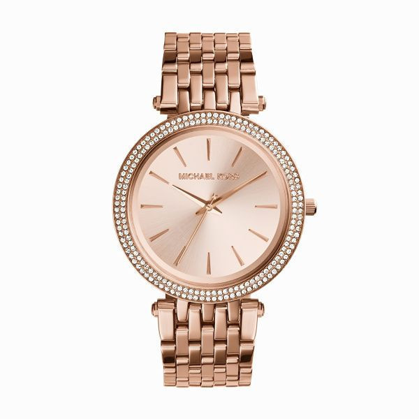 Rose Gold Plated Steel Darci MK3192 Women's Wristwatch 38MM MK3190