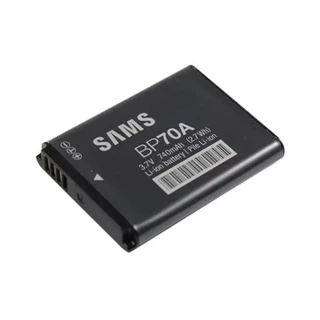 ใช้ได้ แบตเตอรี่ BP70A + เครื่องชาร์จสำหรับกล้อง Samsung ES80 ES90 ES95 ST66 ST100 ST700