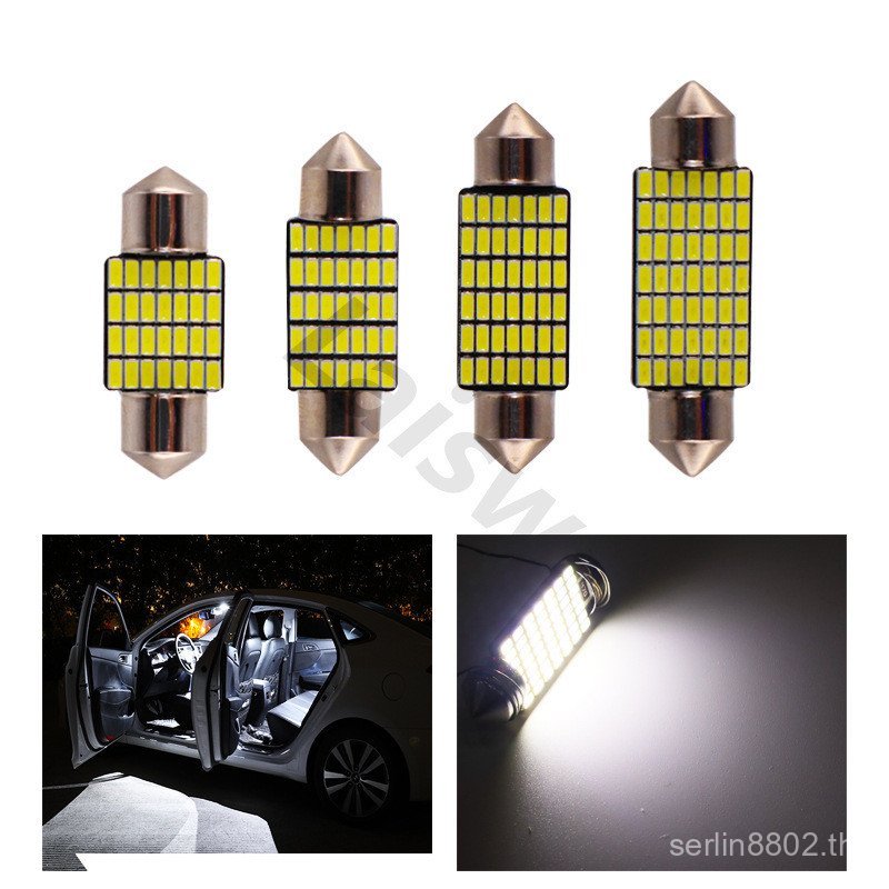 ตกแต่งรถ LED31/36/39/41 มม.3014 27smd ไฟอ่านหนังสือภายในแบบ Double-pointed ไฟท้าย NG4M