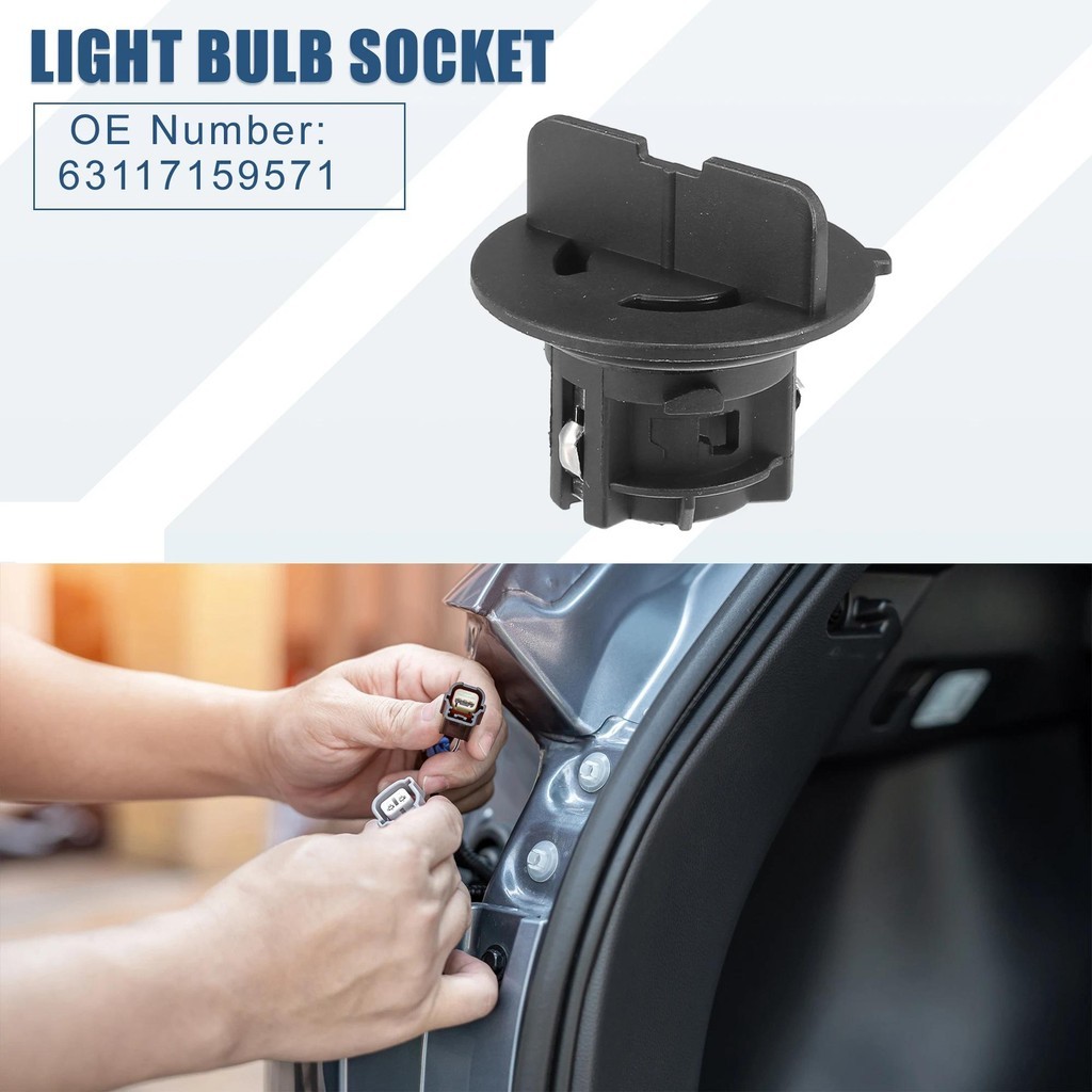 UXCELL ซ็อกเก็ตหลอดไฟไฟเลี้ยวหน้า 1-2 ชิ้น No.63117159571 สําหรับ BMW 325i 325xi 328i 328xi 330i 330