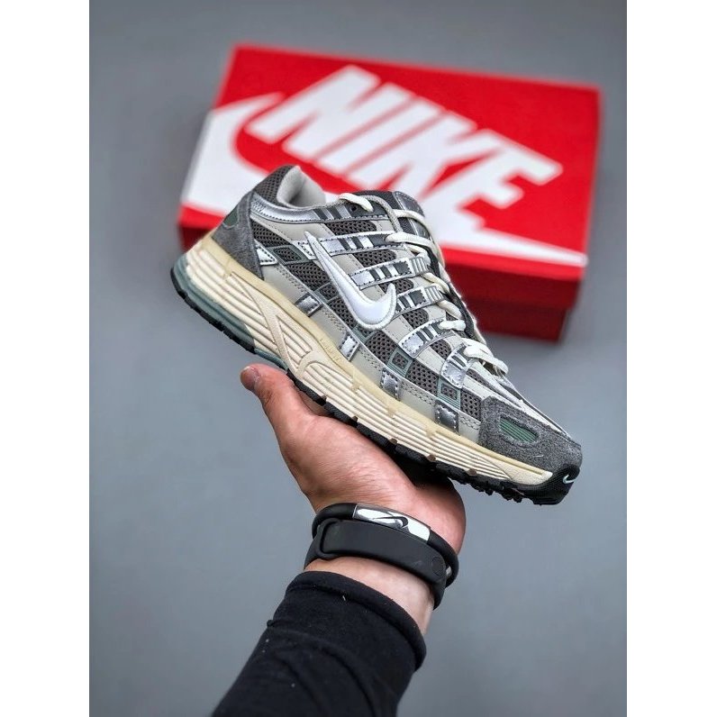 Nike Nk P-6000 Retro Casual Sports Daddy Shoes FN7509-029 #层次鲜明线条设计 กําจัดลักษณะหนักรายละเอียดร่างกา