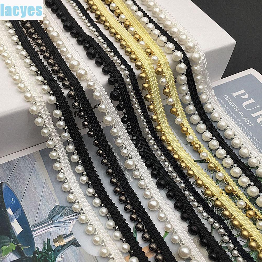 Lacyes ลูกไม้ Trim Vintage 1 Yard Headdress เจ้าสาว Applique Craft DIY เย็บอุปกรณ์เสริม