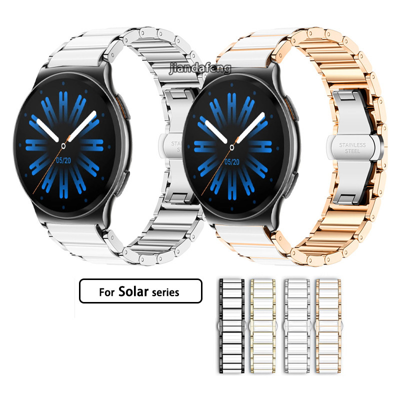 โลหะโลหะผสม band miciking เซรามิคแฟชั่นสายนาฬิกาสําหรับ Haylou Solar 5 Lite 2 Pro Solar Plus RT3 Ult