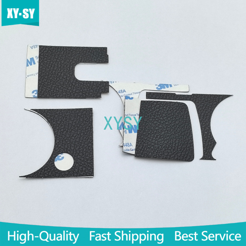 4 ชิ้นหนังใหม่สําหรับ Fuji Fujifilm XE3 X-E3 ฝาครอบด้านหน้า Handle Grip ยางด้านข้างเทปกาวกล้องอะไหล่