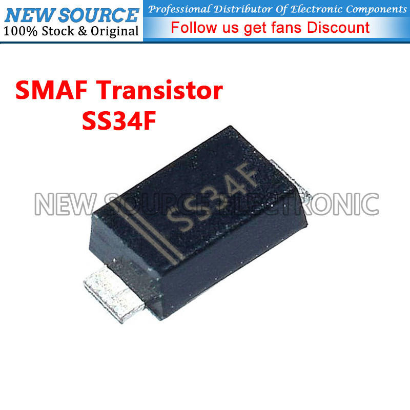 [20-100 ชิ้น] SS34F SMAF ทรานซิสเตอร์ SMD Schottky Diode แหล่งใหม่