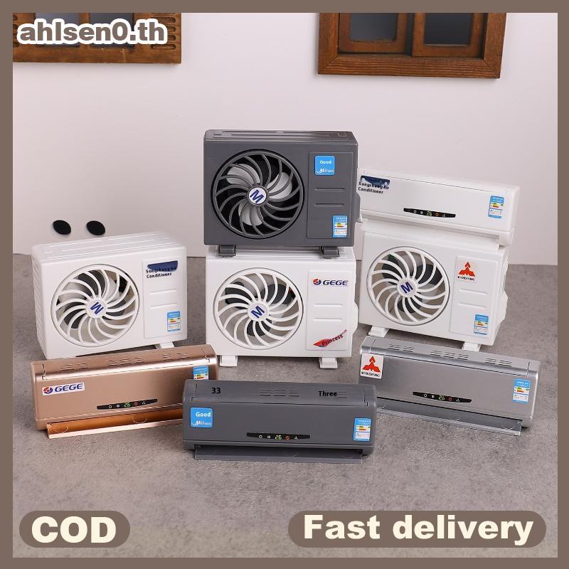 Ahlsen0 1:12 Dollhouse Miniature Air Conditioner/เครื่องปรับอากาศกลางแจ้งเฟอร์นิเจอร์ Home Model Decor ของเล่นตุ๊กตา House อุปกรณ์เสริม th