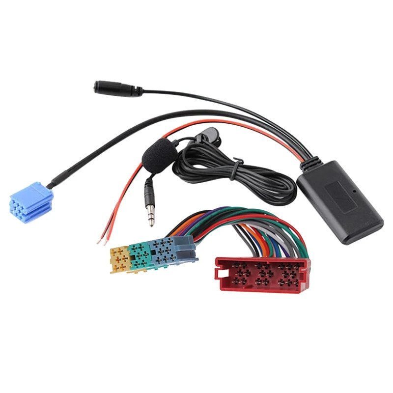 รถวิทยุบลูทูธไมโครโฟนแฮนด์ฟรี MIC อะแดปเตอร์ ISO 8Pin สําหรับ-Gam 5 MFD Sharan Lupo-Polo 6N2 9N W98X
