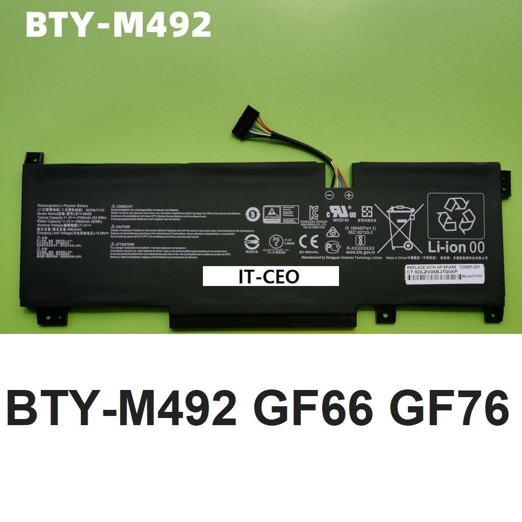 แบตเตอรี่ MSI BTY-M492 BRAVO 15 B5DD MS-16WK KATANA GF66 11UE 12UCOK GF76 11UC PULSE GL66 GL76 SWORD
