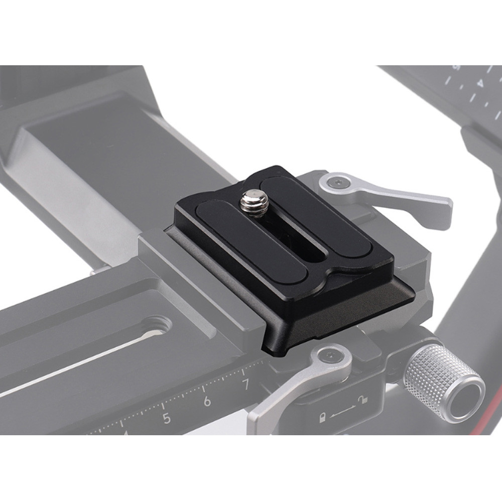 XT-XINTE เข้ากันได้กับ DJI RS4 Mini / RS3 / RS3 Pro / RS2 ไม้กันสั่นอลูมิเนียมอัลลอยด์ Quick Release แผ่นขยาย