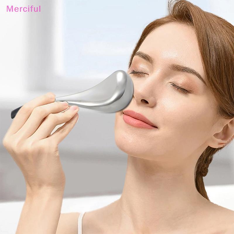 [Mer] Ice Globes เครื่องมือดูแลผิวหน้าสําหรับใบหน้าและตาความงามสแตนเลส Cryo Stis สําหรับผู้หญิง Cool