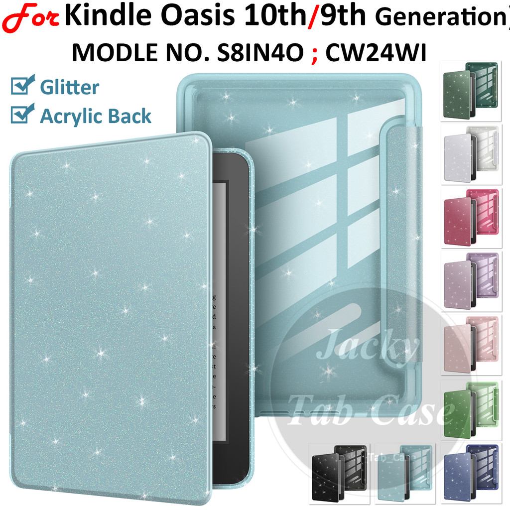 สําหรับ Kindle Oasis รุ่นที่ 10 9 S8IN40 CW24WI 2019 2017 Oasis2 Oasis3 อะคริลิคฝาครอบ Glitter Cover