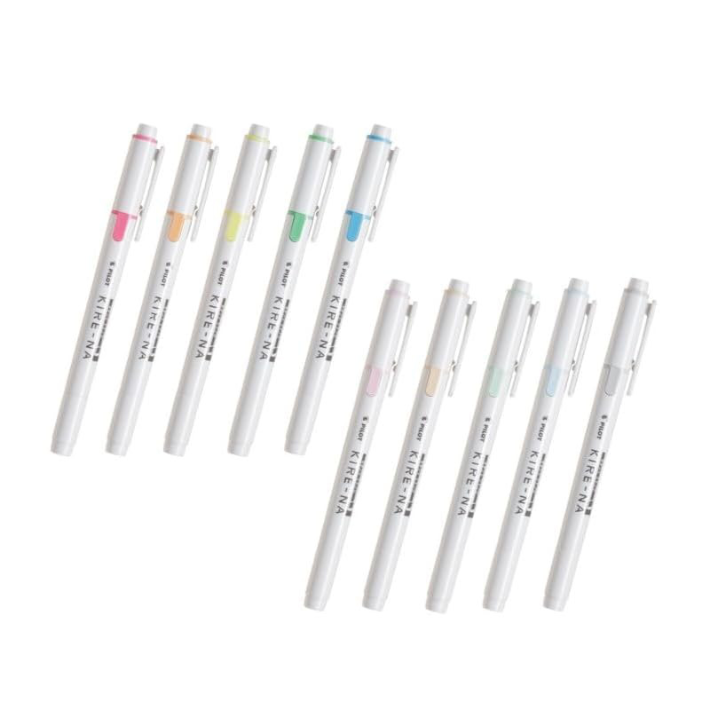 Highlighter KIRE-NA 10-Set Basic/Pastel Tone