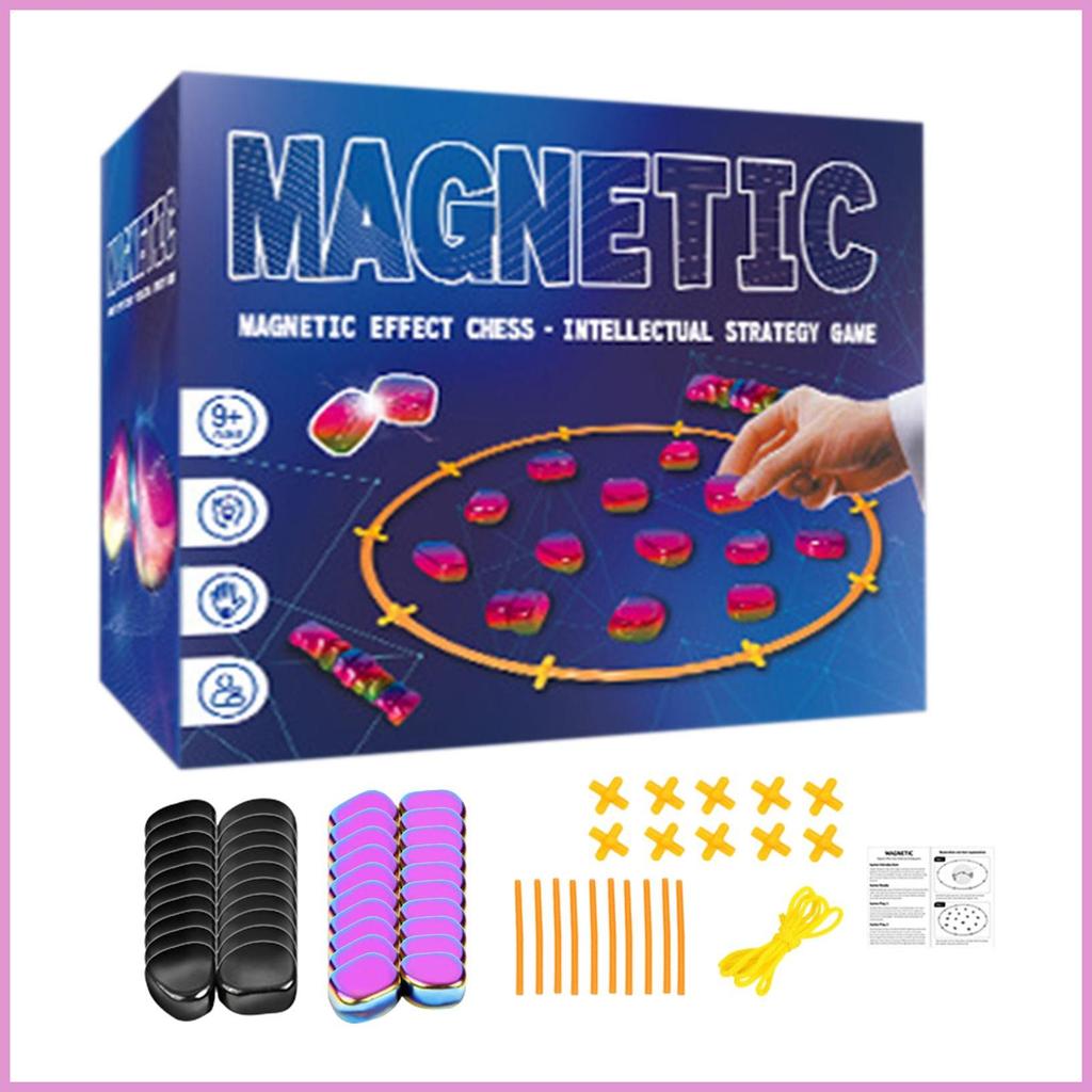 Double-Player Chess Game Interactive Board Chess Game Magnetic Family Game Night Novelty Chess Game 