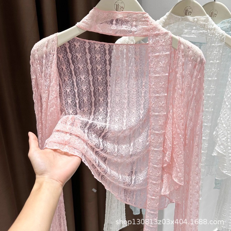 Halter คอ streamer เสื้อสเวตเตอร์ถักลูกไม้กลวงสวมใส่ปัญญา 挂 เสื้อกั๊กสั้นสั้นสั้นเสื้อ kts4.10A