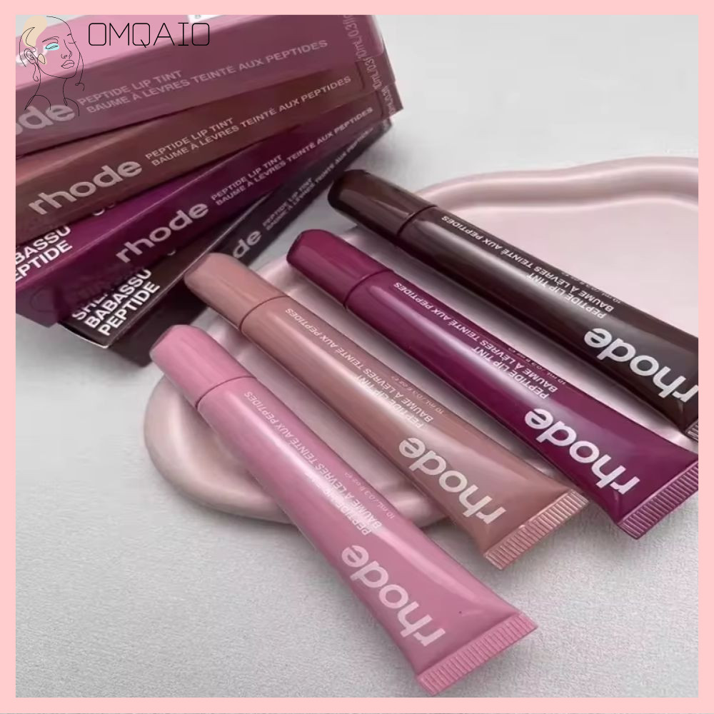 OMQAIO Rhode Lip Gloss Moisturizing Hydrating Lipstick Tinted Liquid Clear Lip Glaze