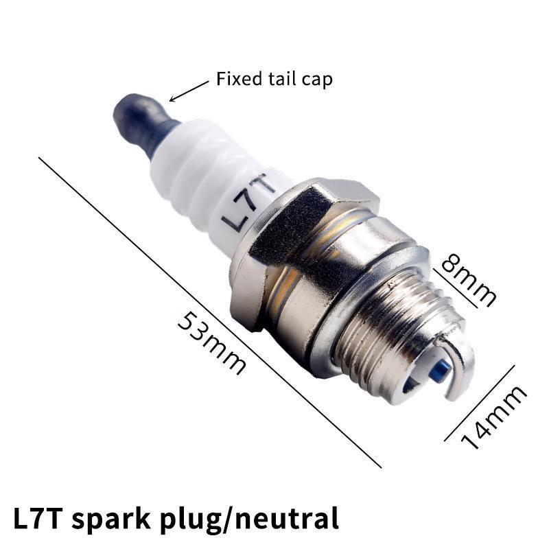 1pcs L7T Spark Plug สําหรับ Chainsaw และเครื่องตัดแปรง Gasolina Chainsaws อะไหล่สวนเครื่องมือใหม่