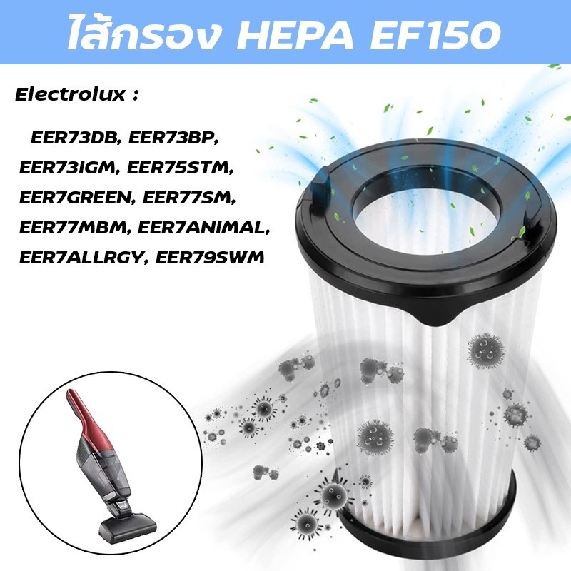 Electrolux EF150 ไส้กรอง อะไหล่ รุ่น ZB3311, ZB3314AK, ZB3414AK, ZB3323B, ZB3513DB อะไหล่ไส้กรองเครื