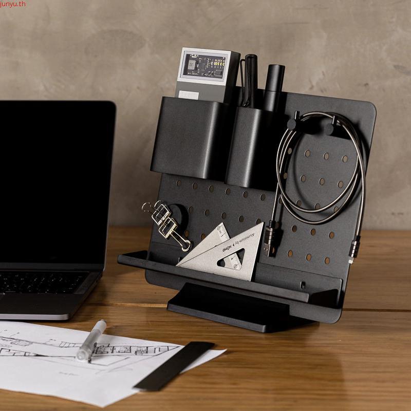 ชั้นวางของบนโต๊ะ คอม Pegboard Aluminium Desk Organizer