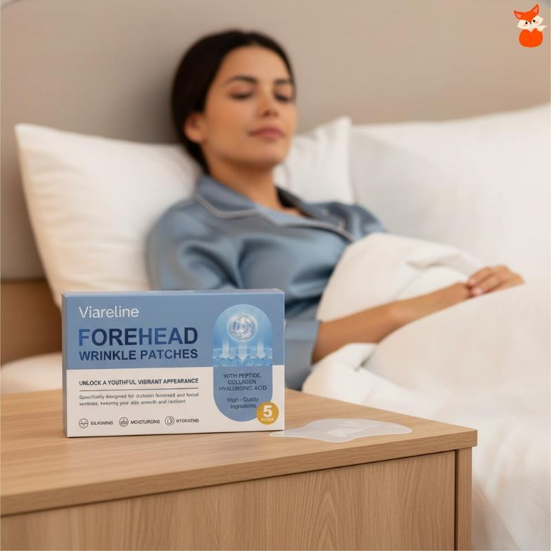 [AD] แผ่นแปะหน้าผากคอลลาเจนสําหรับและเส้นละเอียดชุด 5 Skin Stier กระชับ Anti Aging Nighttime Care TH