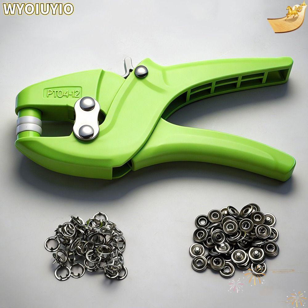 WYOIUYIO 5 Claw Snap คีม, No-Sew ที่มองไม่เห็น Snap Fastener คีม,แบบพกพาหนาไนลอนโลหะ Snap effect-Sav