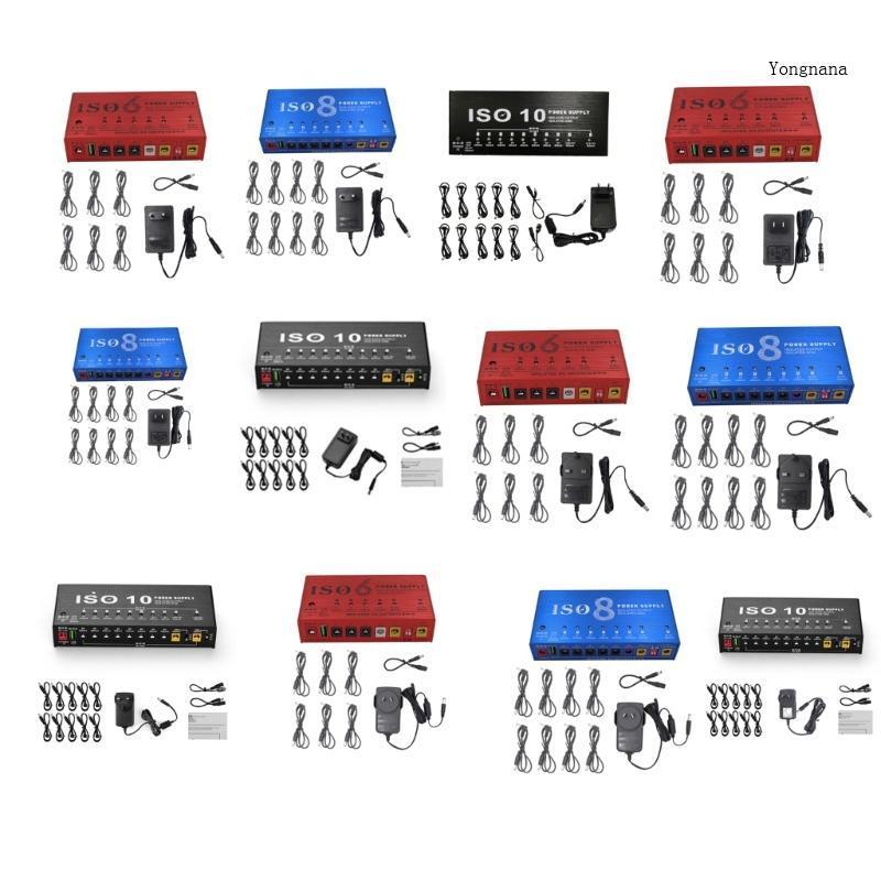CH* 10 DC เอาต์พุต 300mA 500mA สําหรับ 9V กีตาร์เอฟเฟคเหยียบ LED คําแนะนําฉนวนกีตาร์เหยียบ Power