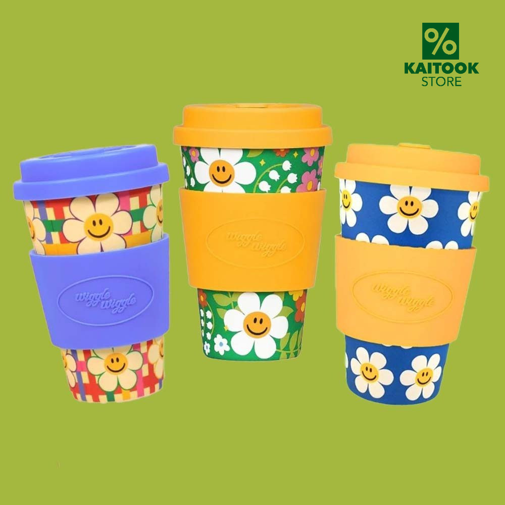 Wiggle Wiggle Bamboo Mug Cup 400ml แก้วน้ำ แก้วเยื่อไผ่ แก้วมัคลายน่ารัก