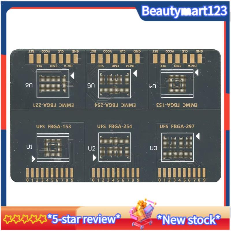 BMFlash 64 BGA& Flash 64 FBGA ISP EMMC UFS บอร์ดสําหรับ F64 Lite Ultra Box- FBGA 153 254 21/153 254 