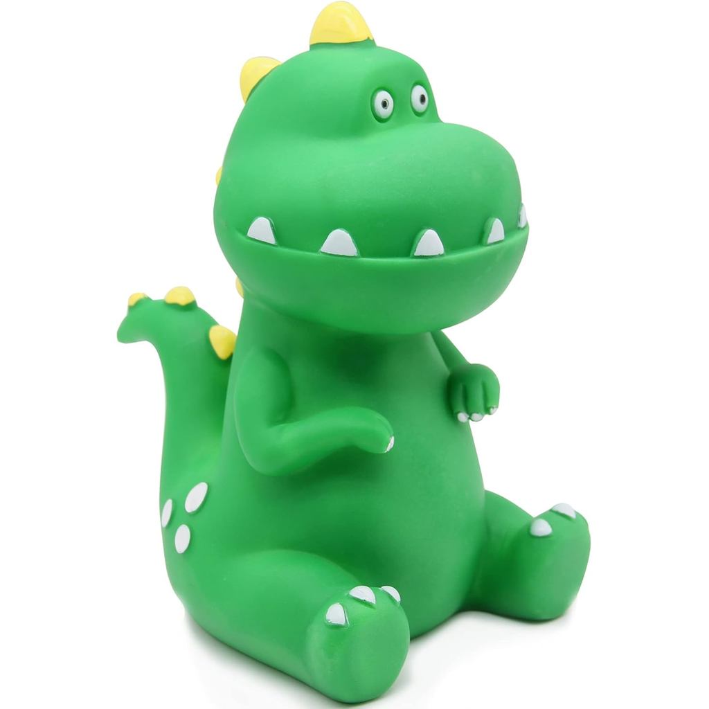 H&W Dinosaur Money Bank (สีเขียว), Shatterproof Tyrannosaurus Rex Piggy Bank, First Coin Bank, Best 