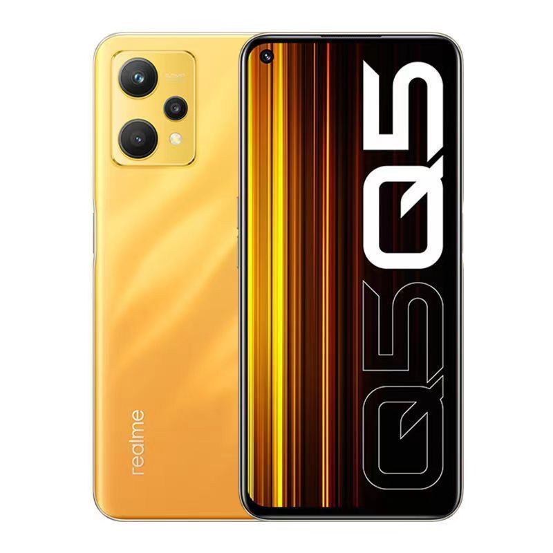 Realme/realme Q5pro ลายนิ้วมือหน้าจอเดิม 5G Snapdragon 870 8+256 โทรศัพท์เกมราคาถูก