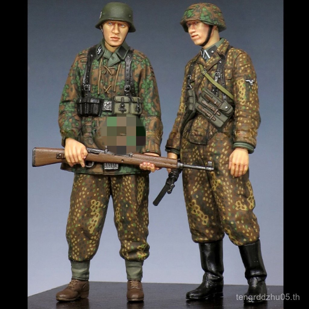 Yuanmoju GK 1/35 เรซิ่นรุ่น World War II กองทัพเยอรมันรูปสีขาวรุ่น 777R