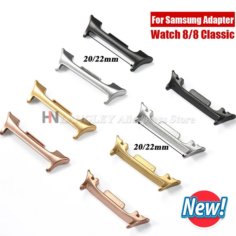 อะแดปเตอร์นาฬิกาสําหรับ Samsung Galaxy Watch 8 Classic Watchband สแตนเลสสําหรับ Galaxy Watch8 20 มม.